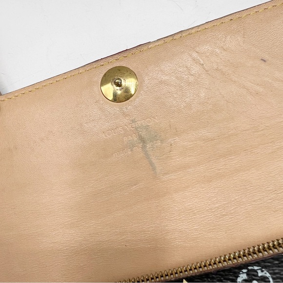 Louis Vuitton Takashi Murakami Black Multicolor Sarah Long Wallet Authentic 2007 - Picture 9 of 17